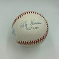 thumbnail image 3 of Extraordinary Famous Home Runs Signed Baseball Gibson Fisk Thomson Carter JSA, 3 of 8