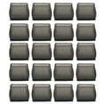 thumbnail image 1 of 20 Pcs Chaise Jambe Plancher Protecteur Rectangulaire Transparent Feutre Noir Mat Anti-Rayures Réduire le Bruit Table Jambe Housse S, 1 of 10