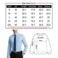 thumbnail image 4 of LZHGirlshop Men's Dress Shirts Stretch Regular Fit Long Sleeve Solid Shirt Business Casual Button Down Shirts,Dark Grey,S, 4 of 7