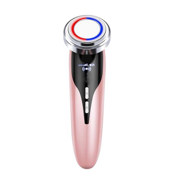 Qarigey Masajeador Facial de plástico para mujer, limpieza manual recargable, cuidado de la piel, antiarrugas, 600mAh, blanqueamiento, 5V, dispositivo Tratamientos faciales Rosado Qarigey CE014294-02B