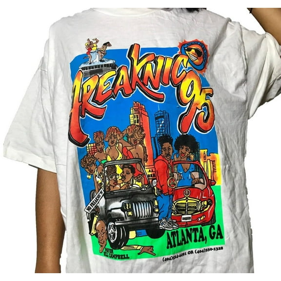 Vintage Freaknik White Shirt Unisex Cotton Reprint Men Women S-5XL