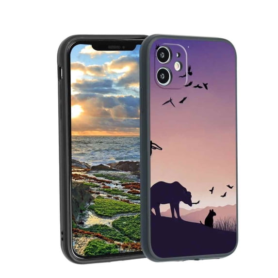 Animal-Nature-82 Phone Case, Degined for iPhone 12 Case Men Women, Flexible Silicone Shockproof Case for iPhone 12