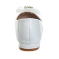 thumbnail image 5 of Badgley Mischka Low Heeled Ballerinas (Little Kid Sizes), White Patent, 4, 5 of 7