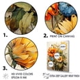thumbnail image 3 of Designart "Vintage Sunflowers Basking In Sunshine" Sunflowers Floater Framed Wall Decor, 3 of 5