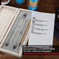 thumbnail image 4 of Professional Alcohol Meter Set Of 3 Hydrometers With Graduation From 0 To 100% + Thermometer To Measure The Alcohol Content Of Eau-de-vie, Whisky, Vo, 4 of 5