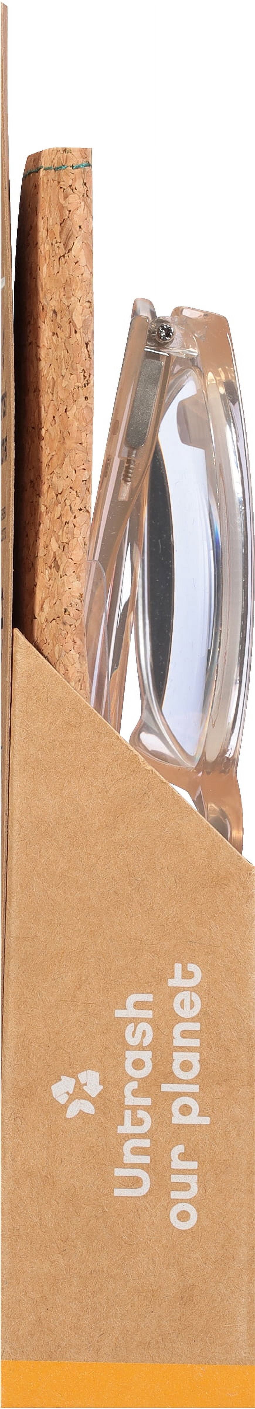 B.E Bio Eyes Womens Cateye Reading Glasses Made from Recycled Plastic Sage +2.00 in Nude
