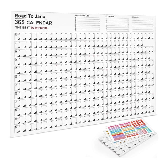 2024 Full Year Wall Calendar Planner Home Modern Calendar Decoration for Home Bedroom Study