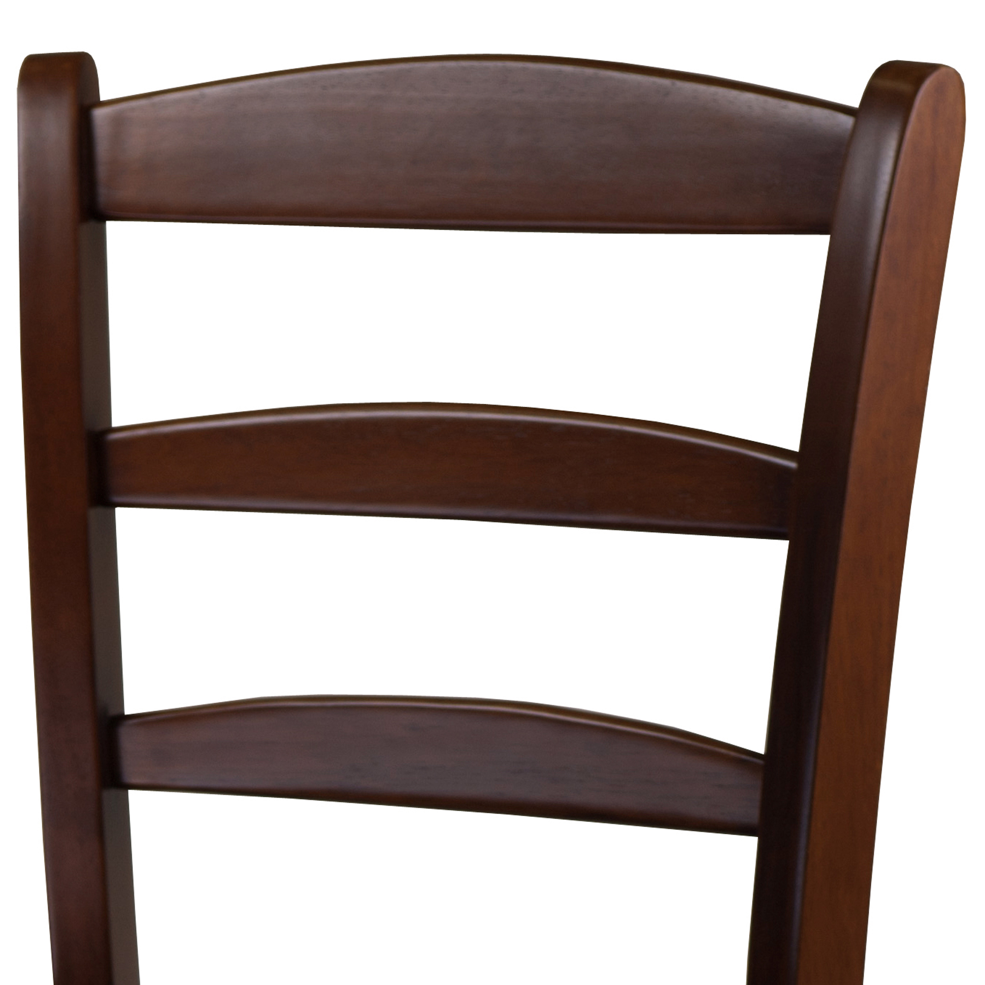 Winsome Wood Benjamin Ladder-Back Counter Stools, Set of 2, Walnut Finish - image 2 of 4