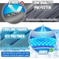 thumbnail image 6 of 3-Pack New Upgraded Cooling Neck Wraps, Neck Coolers for Hot Weather, Leak-Proof Cooling Gel, 360° Full-Wrap, Cool Relief - Head, Neck, Wrists - Blue, 6 of 8