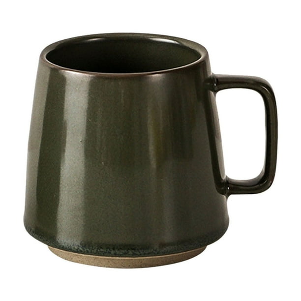 Taza de Cerámica Japonesa | Taza Térmica de 355 Ml con Asa Ergonómica | Boca Ancha para Una Limpieza Fácil | para Uso En Casa y Oficina