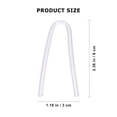 thumbnail image 2 of Transparent PVC Hearing Aid Tubes for BTE Earmold Connectors 4pcs Preformed Mold Tubes, 2 of 8