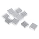 thumbnail image 2 of Conjunto de 10 Unidades Disipador de Calor en Aluminio, Eficaz Enfriamiento, 14x14x7 Mm, 4 piezas, 2 of 10