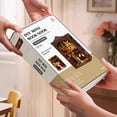 thumbnail image 4 of DIY Small House Book Stand Micro Light Book Pavilion Wooden 3D Puzzle, 4 of 7