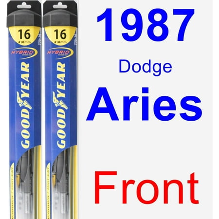 1987 Dodge Aries Engine - 1987 Dodge Aries Wiper Blade Set/Kit (Front) (2 Blades) - Hybrid