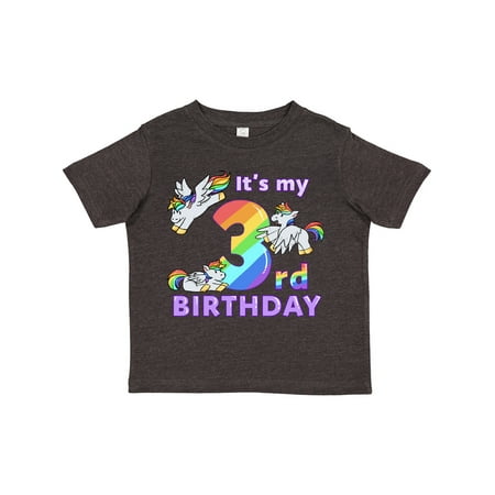 

Inktastic It s My 3rd Birthday Unicorn Gift Toddler Boy or Toddler Girl T-Shirt