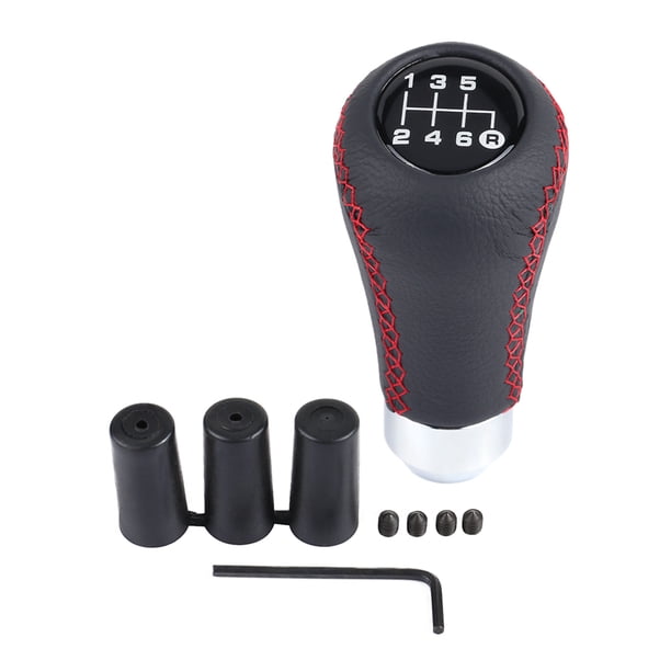 Perilla de palanca de cambios de 6 velocidades, perilla de palanca de cambios de coche Perilla de palanca de cambios de 6 velocidades de vehículo de automóvil universal Palanca de cambios (rojo)
