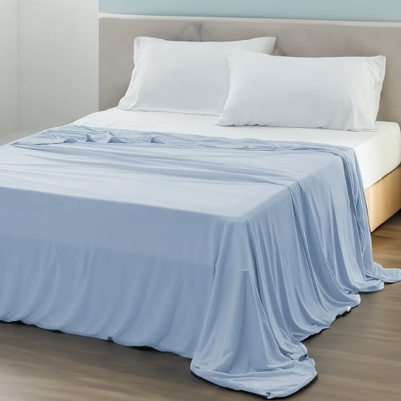 U by BedsureCooling Blanket Twin XL-Light Blue Summer Lightweight Breathable Blanket with Rayon Derived from Bamboo