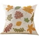 thumbnail image 1 of Funda de Cojín de Otoño, Decorativa, Bordada, de Terciopelo, con Hojas de Arce y Calabaza, para Sofá, Jardín, Sala de Estar y Dormitorio., 1 of 2