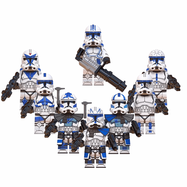 8 Figuras de Bloques de Construcción de Personajes de Películas, Soldados de Élite, Juguetes de Plástico ABS para Niños, Regalo de Navidad