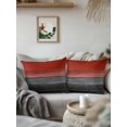 thumbnail image 3 of Waterproof Outdoor Throw Pillows with Inserts 16"x16" Set of 2, Red Gray Black Soft Decorative Pillowcases for Couch Bedroom, Vintage Country Gradient Wooden Grain Pillow Covers for Sofa Living Room, 3 of 8