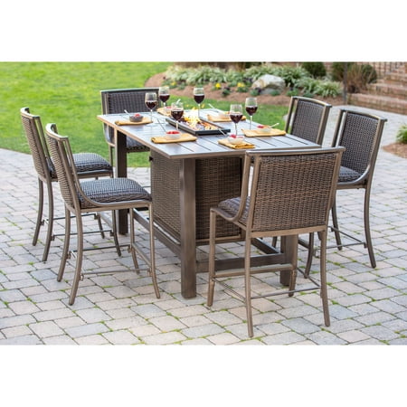 Belham Living Mirfield Bar Height Fire Pit Patio Dining Set By