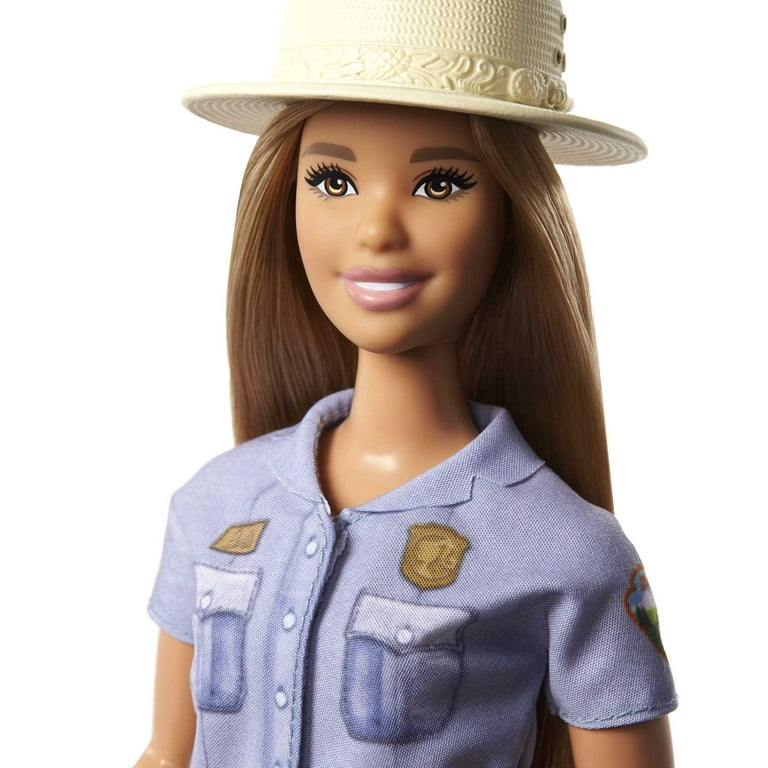Barbie 12 Blonde Curvy Park Ranger Doll with Ranger Outfit