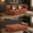 Brown, variant on Egg-Shaped Convertible Sofa Bed, Boneless Sleeper Couch with Plush Fabric, No Assembly, for Living Room Bedroom Apartment Guest Room, Charcoal Grey