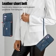 thumbnail image 4 of Allytechgroup Cell Phone Bag Case for Galaxy A54 5G, Crossbody Strap Lanyard Cards Holder Shockproof Zipper Pocket Wallet Case Cover for Samsung Galaxy A54 5G, Blue, 4 of 10