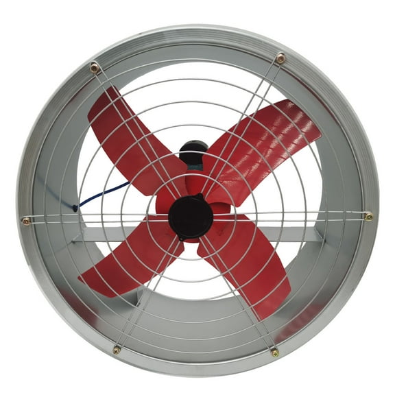 20 Inch Cylinder Pipe Fan Axial Blower Explosion-proof Exhaust Fan Wall Mounted Ventilator 220V 6000m³/H Silver