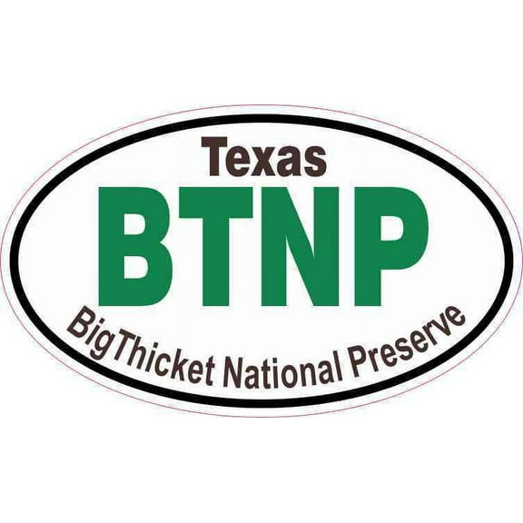 5in x 3in Oval Big Thicket National Preserve Sticker
