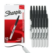 Sharpie Retractable Permanent Marker, Fine Point, Black