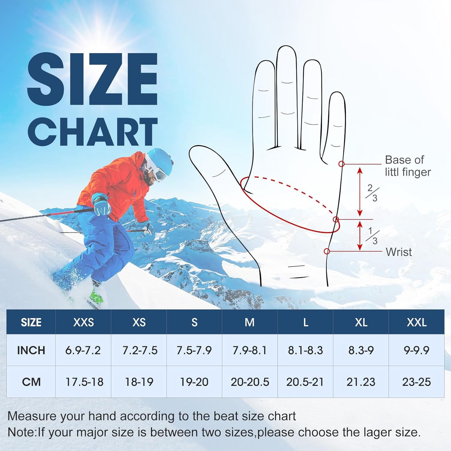 SAVIOR Rechargeable Heated Gloves for Men & Women, 3-Level Temperature Control, Touchscreen, Waterproof and Warm, Ideal for Cycling, Skiing, Skating, Hiking