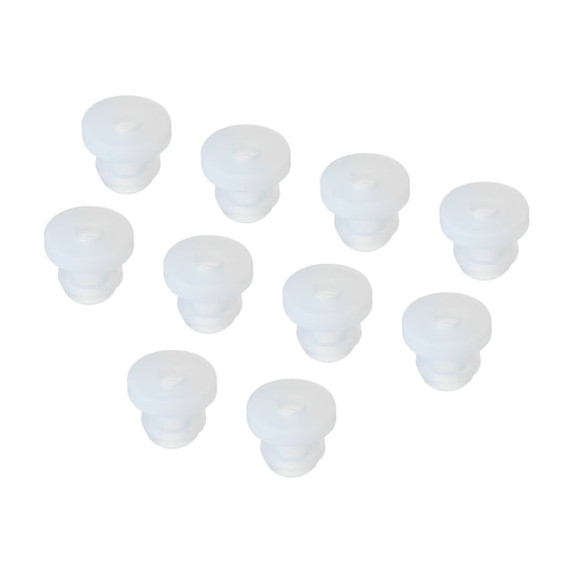 10 Piezas Tapón de Grommet de Caucho Snap Montaje Diámetro 5.5mm ID 3mm H 8mm Sello Antirayaduras Cable Tubería Transparente