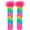 Style 3, variant on 1Pair Rainbow Color Patchwork Striped Stockings Cute Long Socks with Ruffles Knee High Anti Slip Socks