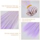 thumbnail image 4 of 6 extensiones de cabello de 100 x 15,5 cm, 6 colores, liso, fibra resistente al calor, para pelucas y manualidades., 4 of 7