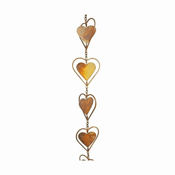 New Arrivals Steel Leaf Rain Chain, Garden Gift for Mom, Gutters, Catcher E
