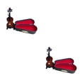 thumbnail image 3 of Vogacara Mini violín modelo música decoración soporte de exhibición colección escritorio presente creativamente de moda 6cm 6cm 2piezas, 3 of 6