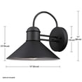 thumbnail image 3 of Lámpara de pared para exteriores Globe Electric Sebastien, 1 luz, paquete de 2, 3 of 8