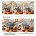 thumbnail image 3 of Grill Poêle, Table de Poêle Filet 13 Pouces Barbecue Coréen Rond Qisuo 13 Huiop Argent, 3 of 6