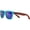 Ocean Blue, variant on Polarized Wooden Sunglasses UV Protection Bamboo Frame Green Blue Lens Unisex