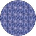 thumbnail image 1 of Ahgly Company Machine Washable Indoor Round Transitional Sky Blue Area Rugs, 3' Round, 1 of 7