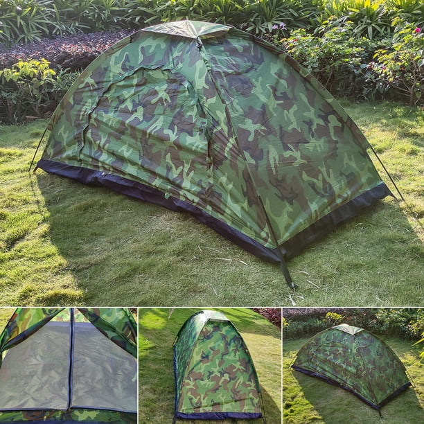 New Outdoor Single Camouflage Tent Rainproof and Sunproof