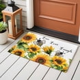 thumbnail image 4 of Rectangle Rug 2x3Ft Watercolor Farm Sunflowers Bee Soft Indoor Throw Rugs Carpets for Living Dining Bedroom Kids Room Non-Slip Playroom Crawl Rug Floor Mats Spring Country Floral, 4 of 9