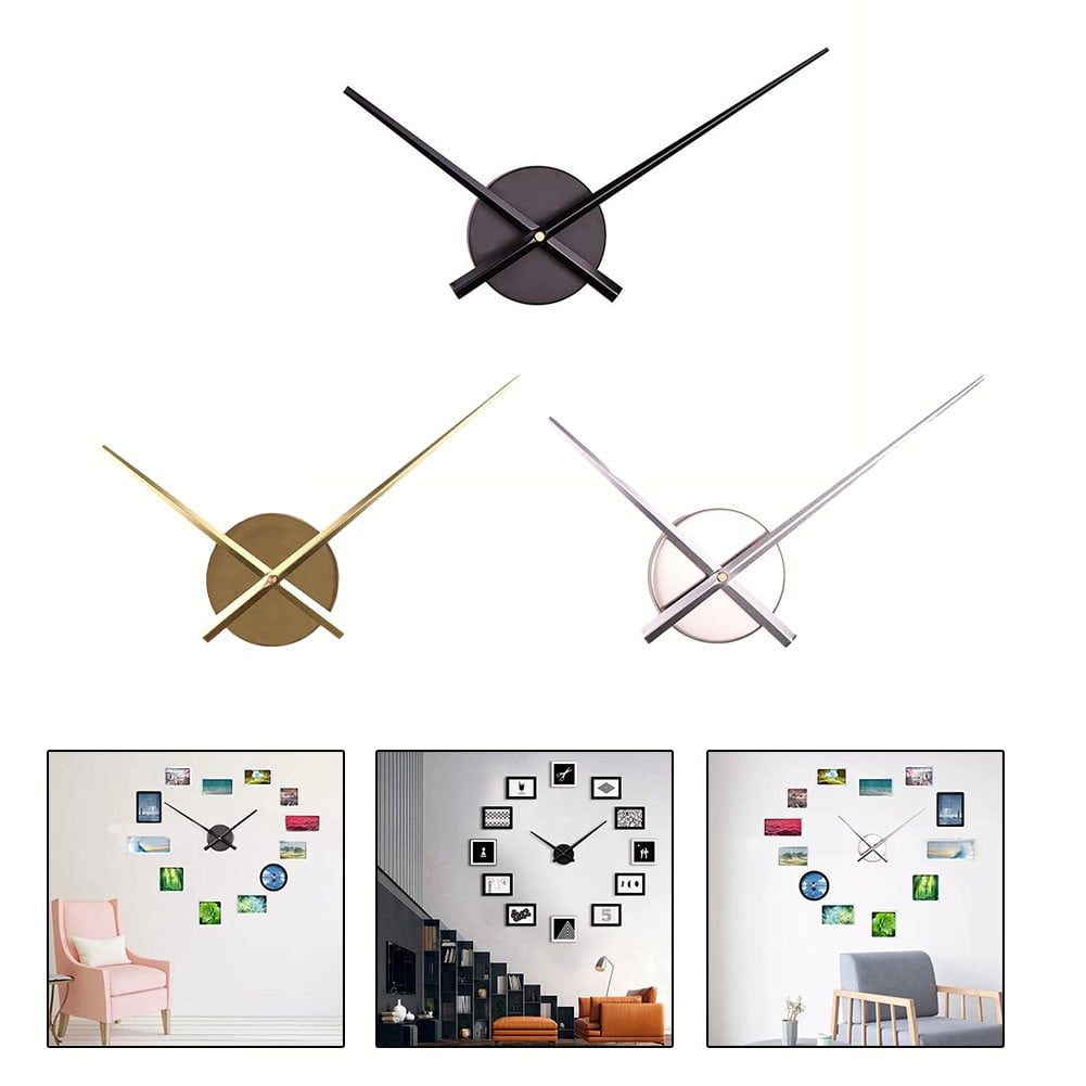 3D Clock Hands, DIY Large Wall Clock Hands Needles Quartz Clock Mechanism for Home Art Decor Accessories（Not Include Battery),Hour Hand 23.5cm, Minute Hand 31.3cm,Clock Frame Diameter 10cm