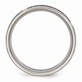 thumbnail image 2 of Solid Titanium Flat 8mm Men's Laser Design Matte Brushed Finish Wedding Band Ring Size 8.5, 2 of 7