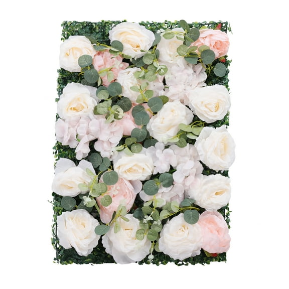 Griptix Flower Wall Panel 60 x 40 cm Rose Flower Backdrop Silk Fabric Floral Wall Mat