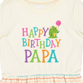 thumbnail image 4 of Inktastic Happy Birthday Papa Girls Toddler Dress, 4 of 5