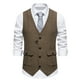 thumbnail image 4 of pstuiky Camisetas sin mangas para hombre, Blusa sin mangas con cuello vuelto y botones con bolsillos para hombre Camisas para hombres xl, 4 of 8