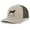 Khaki/Brown, variant on Heritage Pride Canine Collection Black and Tan Coonhound Hunting Dog Mens Embroidered Mesh Back Trucker Hat, Charcoal/Black