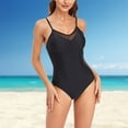 thumbnail image 6 of Sngxgn Women Swimsuit Tummy Control Bathing Suits(Black,XL), 6 of 8